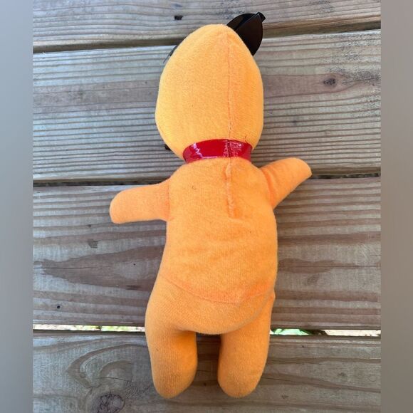 Vintage Winnie the Pooh 13” Plush Stuffed Animal Orange Bear Red Stripe Shirt - Picture 4 of 6